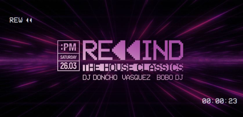 Samstag: Rewind-House Party im PM Club